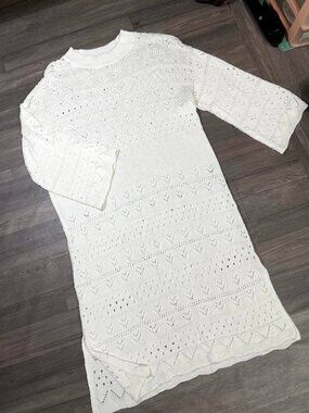 White Knit Dress